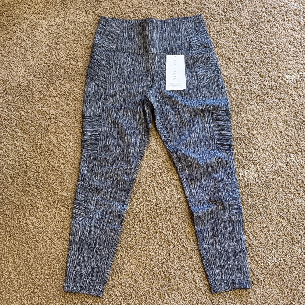 NWT Athleta Delancey Textured Moto Tight